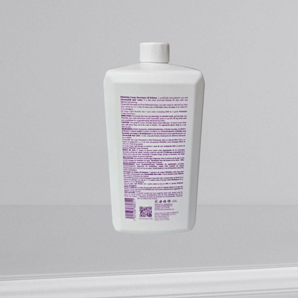 PRAVANA Professional Creme Developer 20 Vol/6 % 1000 ml/1L/33.8 Fl. Oz - Picture 14 of 15
